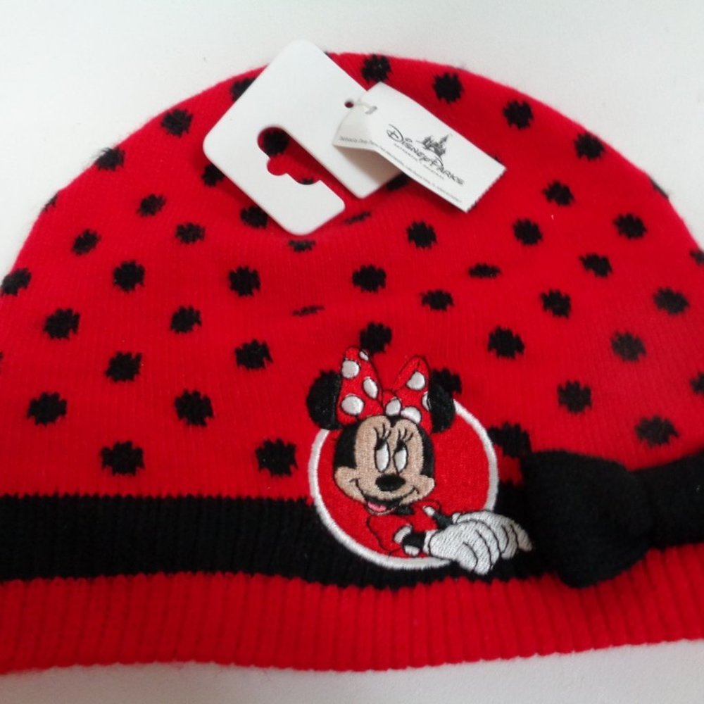 Disney Parks Minnie Mouse Girls Beanie Hat